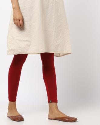 Ankle-Length Leggings with Elasticated Waist