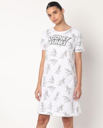 Bugs Bunny Print Nightshirt