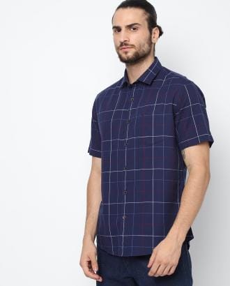 Checked Shirt with Patch Pocket