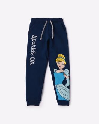 Cinderella Print Drawstring Joggers