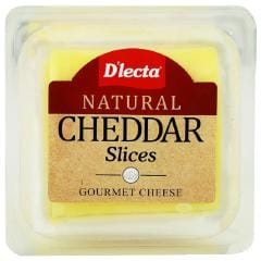 D'lecta Natural Cheddar Cheese Slices 200 g (Pack)