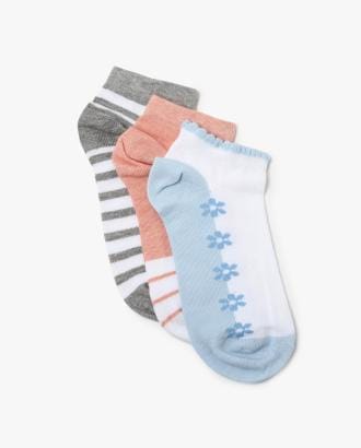 Floral Ankle-Length Socks