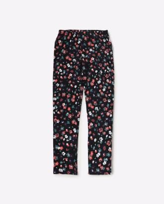 Floral Print Leggings with Elasticated Waistband