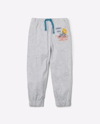 Graphic Print Cuffed Track Pants