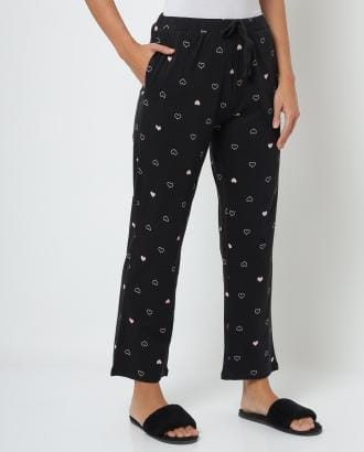 Heart Print Pyjamas with Insert Pockets