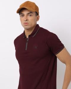 Heathered Polo T-shirt