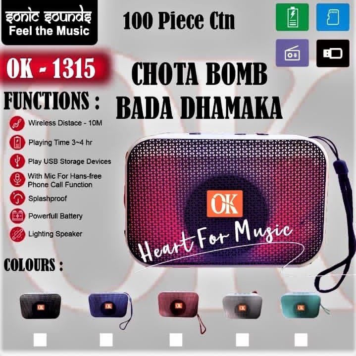 OK - 1315 Bluethooth Speaker