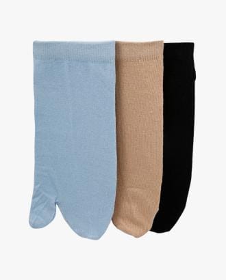 Pack of 3 Knit Finger Socks