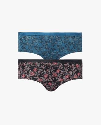 Pack of 2 Printed Hipster Briefs