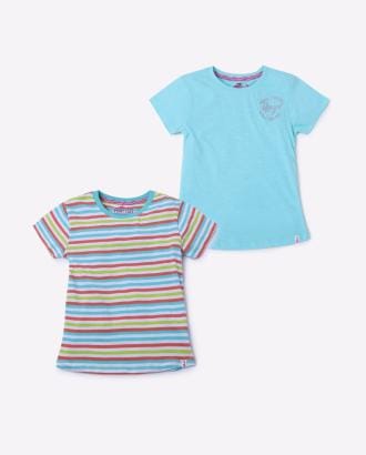 Pack of 2 Striped Round-Neck T-shirts