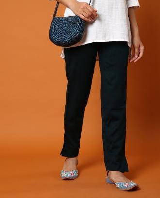 Pants with Semi-Elasticated Waistband