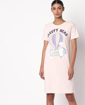 Peanuts Print Nightshirt