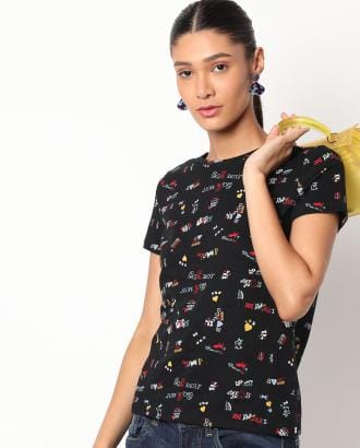Printed Crew-Neck T-shirt
