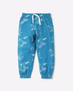 Printed Cuffed Track Pants