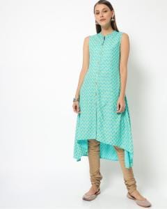 Printed Sleeveless A-line Kurta