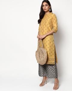 Printed Straight Kurta & Pallazo Set