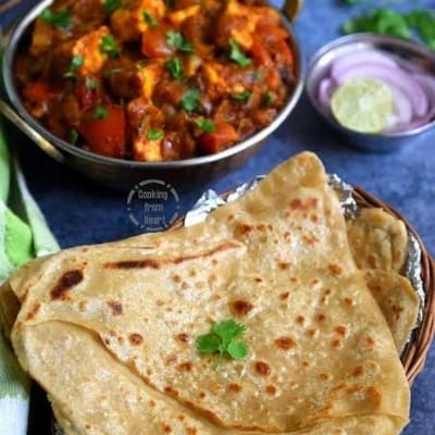 2 Plain Partha with sabji Aachar
