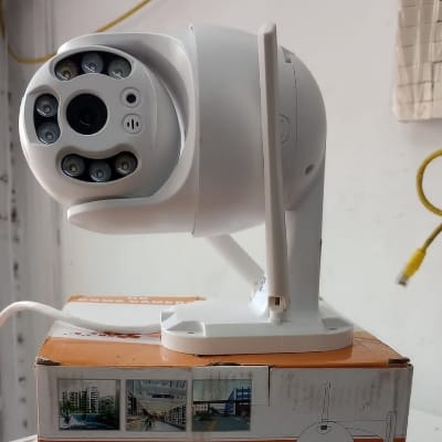 V380 Pro orange colour view smart wifi ptz camera