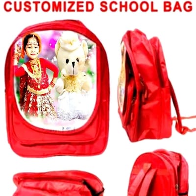 Personalized School Bag Customized Photo Printed Kids Bag