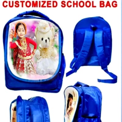 Personalized School Bag Customized Photo Printed Kids Bag