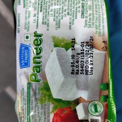MOTHER DAIRY PANEER