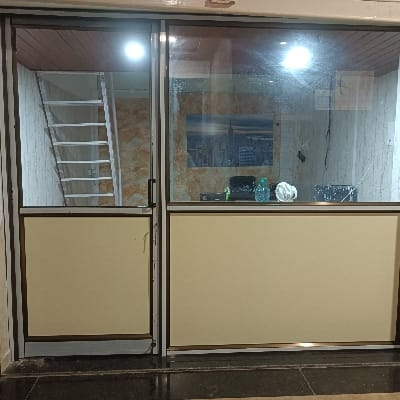 Aluminium office partition making work