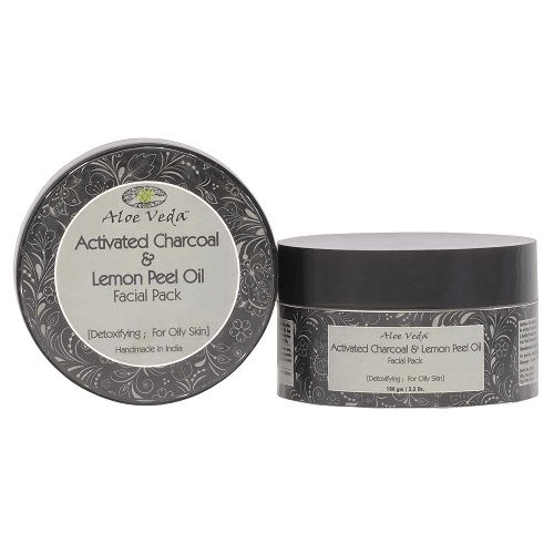 Aloe Veda Activated Charcoal & Lemon Peel Detoxifying Face Pack 100 g