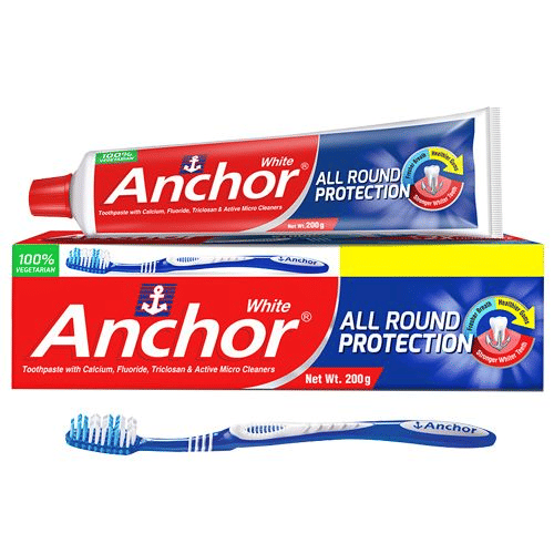 Anchor White Tooth Paste 200 g Get Tooth Brush Free