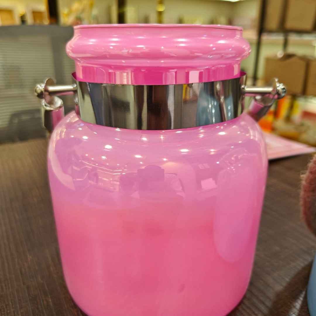 pink glass hanging