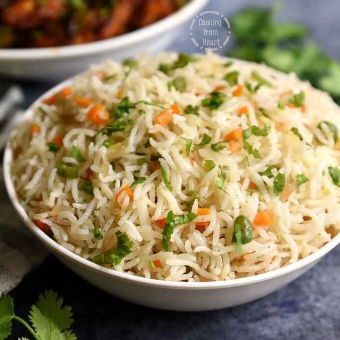 Veg Fried Rice (Plate)