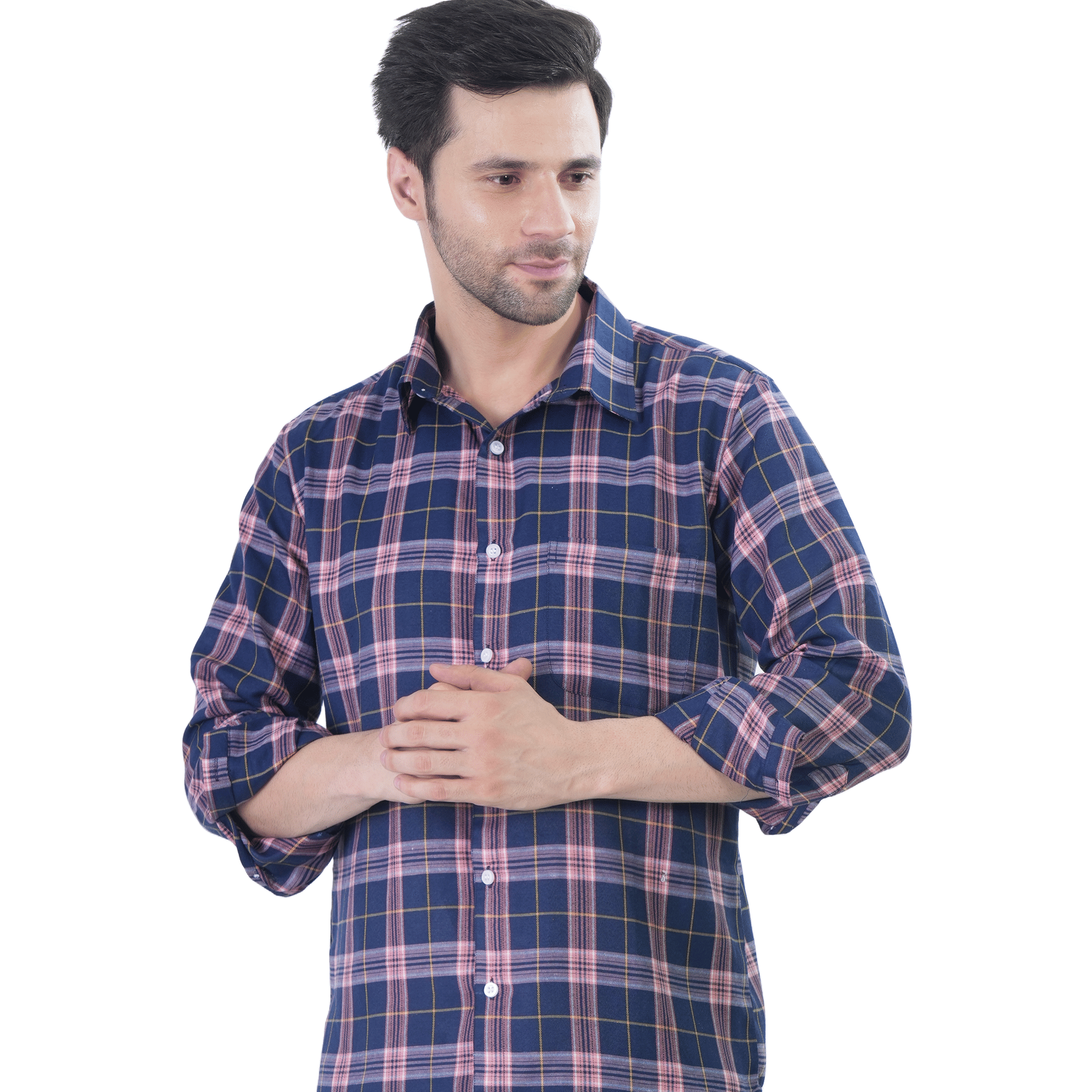 Indigo Check Red