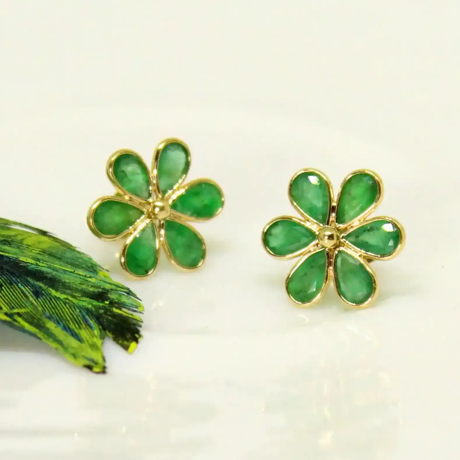 Emerald Stud Earrings