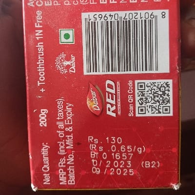 Dabur Red Paste Mrp 130
