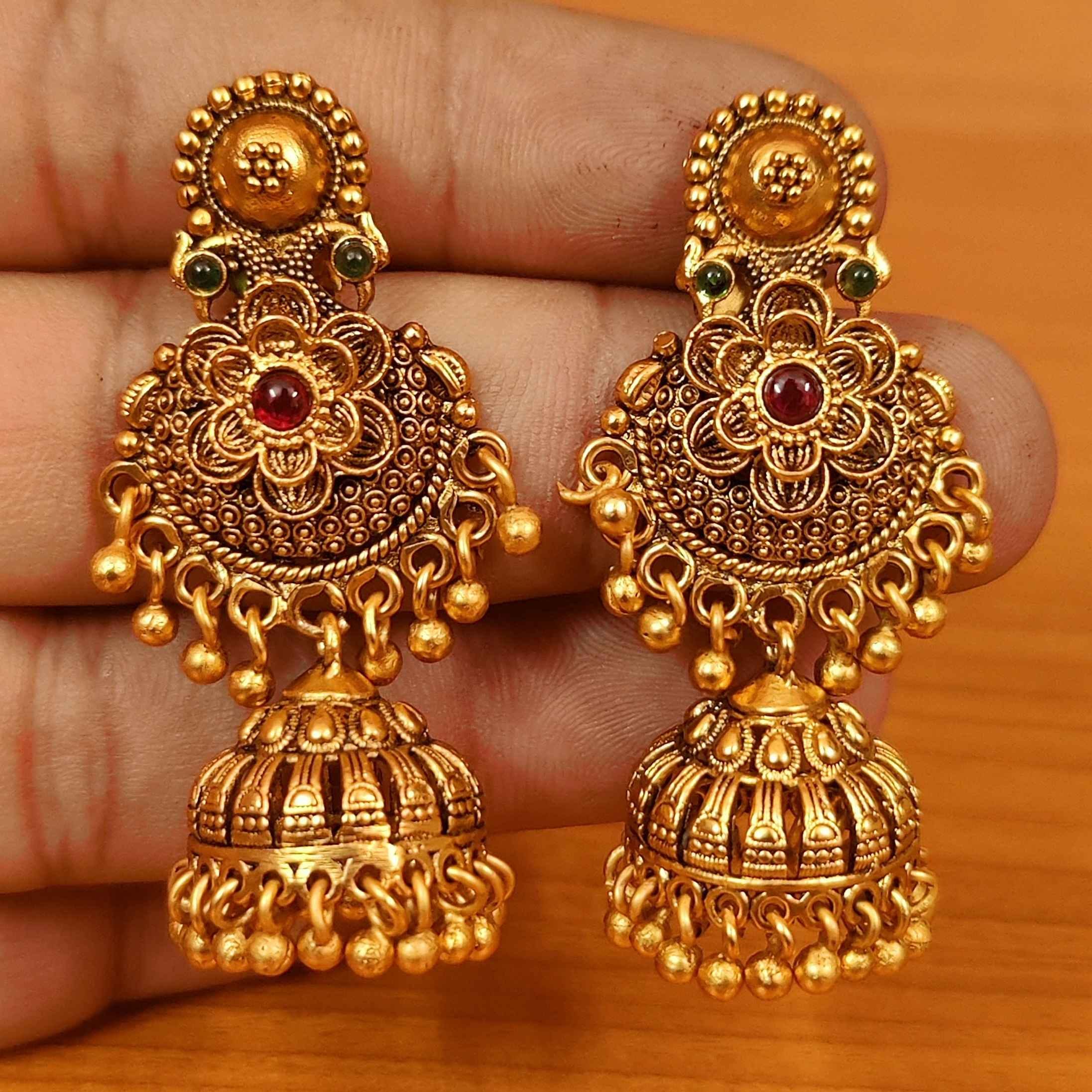 Gold Jhumkas