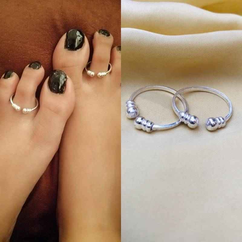 Silver Toe Rings (1 pair)