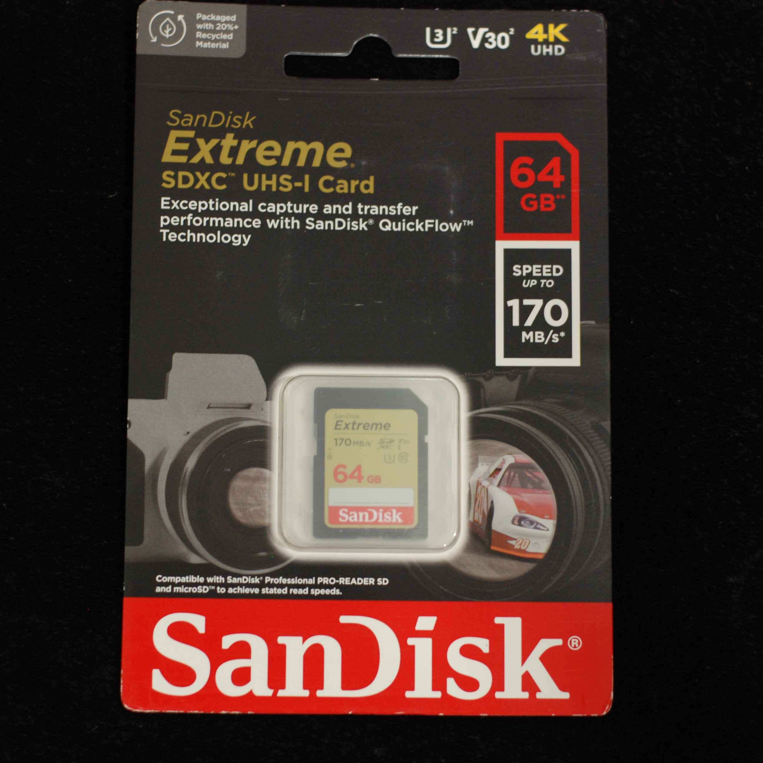 SANDISK 64GB200MB/EXTREM PRO 90M/S