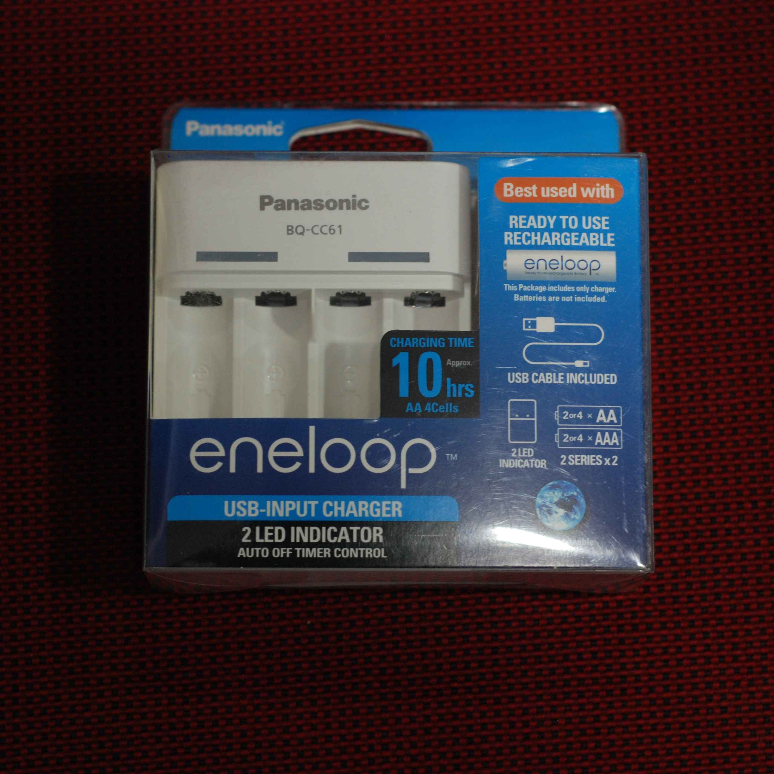 PANASONIC ENELOOP BQ-CC61N CHARGER 10 Hrs