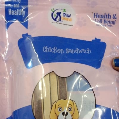 Paw feasts chicken sandwich 80gm