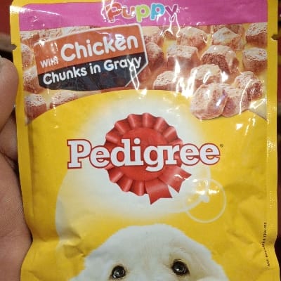 Pedigree puppy gravy chicken