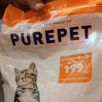 pure pet 1kg cat food mackerel