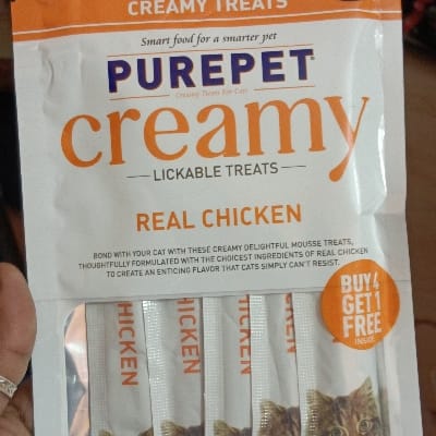 Pure pet creamy treats (real chicken)