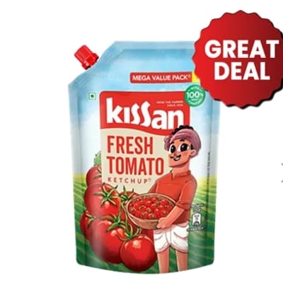 Kisaan tomato ketchup pouch 1.1 kg.