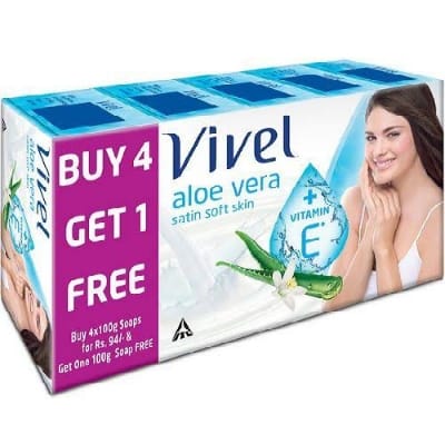 Vivel Aloe vera (100g.) buy 4 get 1 free = 5 ps.