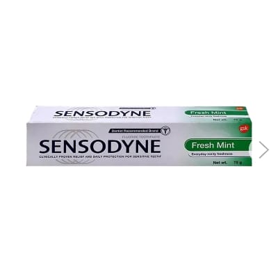 Sensodyne fresh mint toothpaste 75 gm.