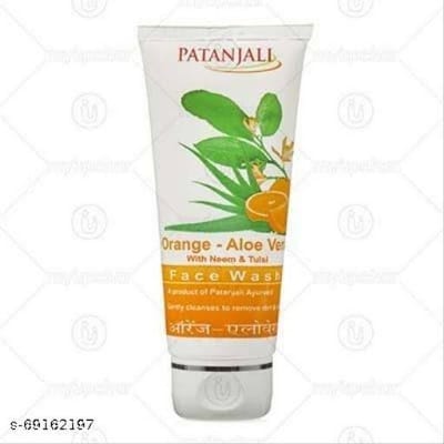 Patanjali orange aloevera face wash 60gm.