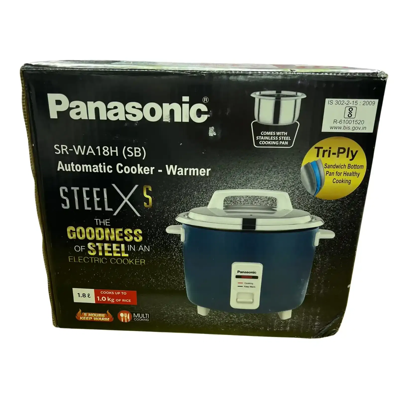 PANASONIC RICH COOKER SR-WA 18H (SB) 1.0 KG RICH