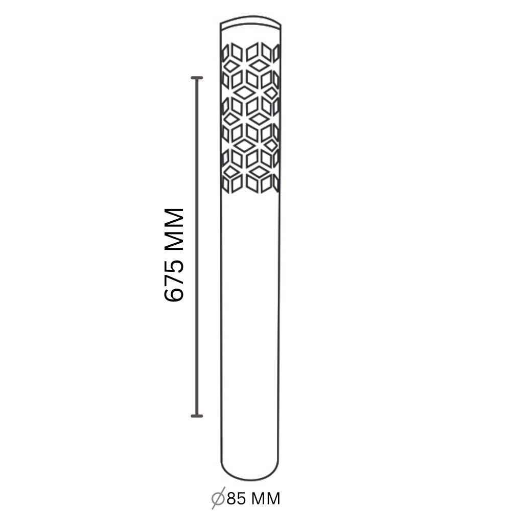 675MM DIAMOND LASER PIPES GREY COATING