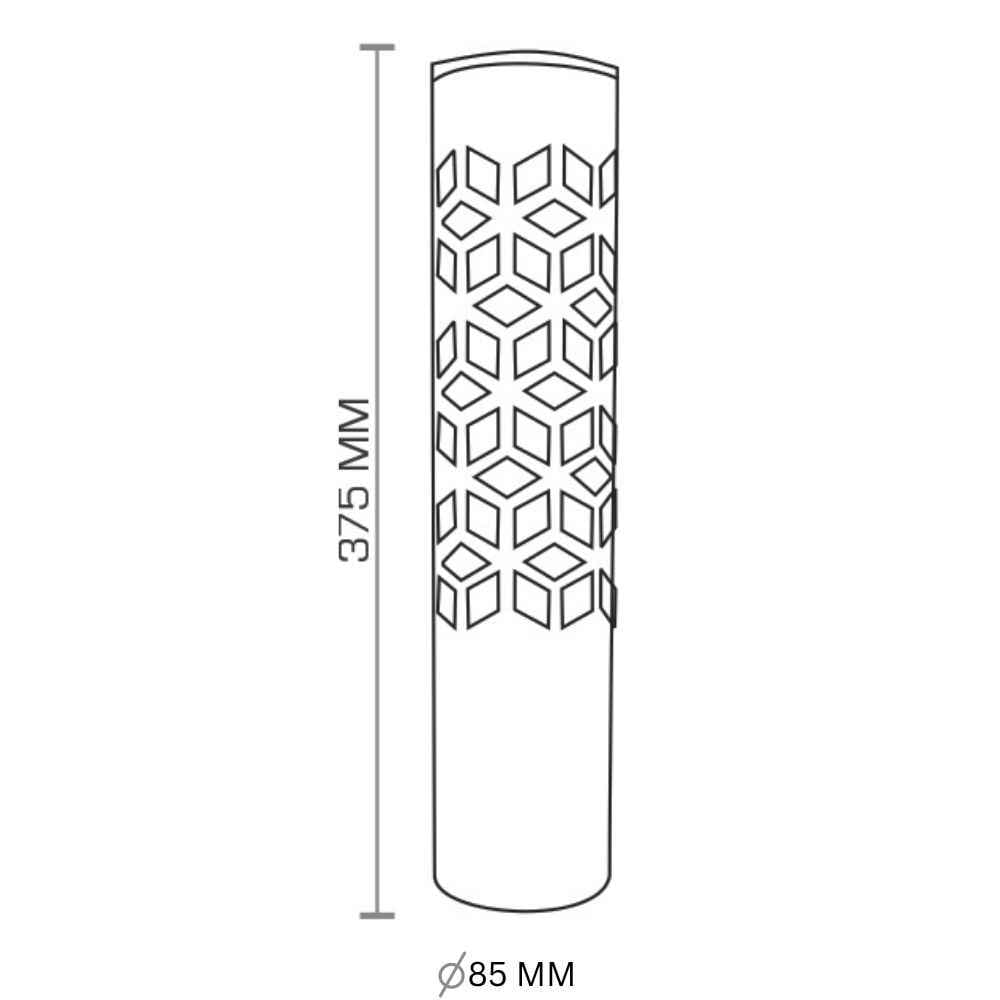 375MM DIAMOND LASER PIPES GREY COATING