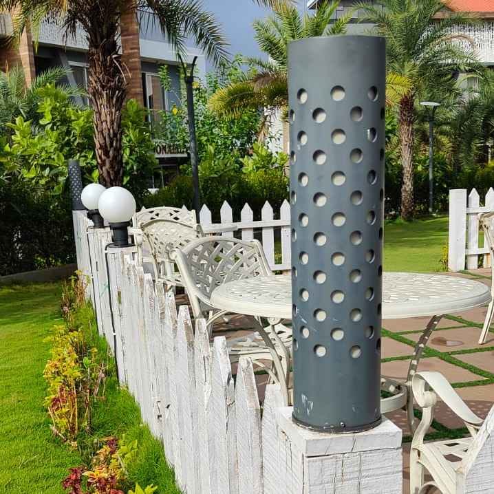 375MM ROUND LASER PIPES GREY COATING