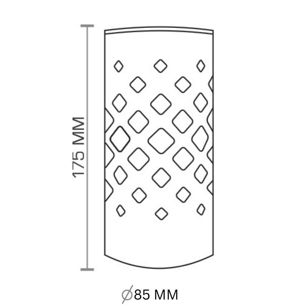 175MM SQUARE LASER PIPES GREY COATING